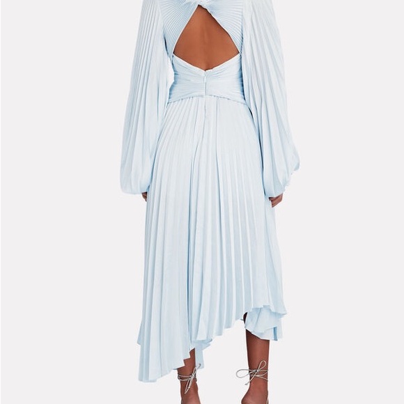 Acler Palms Dress in Sky Blue - Picture 2 of 16